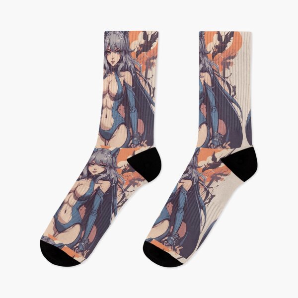 Item preview, Hot Anime Demon with Abstract background designed and sold by KnottyToons.