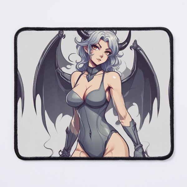 Item preview, Hot and Sexy Grey Demon Anime Girl designed and sold by KnottyToons.