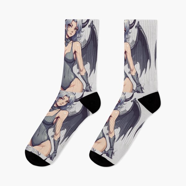 Item preview, Hot and Sexy Grey Demon Anime Girl designed and sold by KnottyToons.