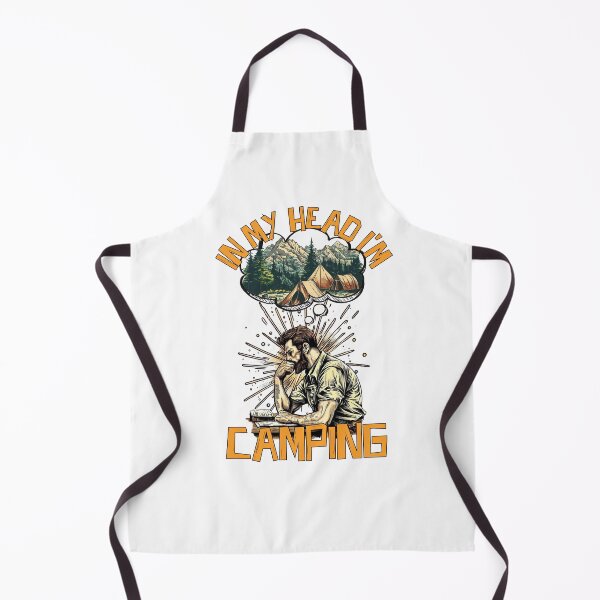 Item preview, In My Head I'm Camping designed and sold by TheCampingHiker.