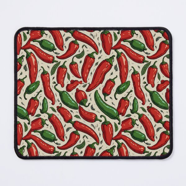 Item preview, Chili Pepper Red Green Pattern Peppers designed and sold by Draculaura2009.
