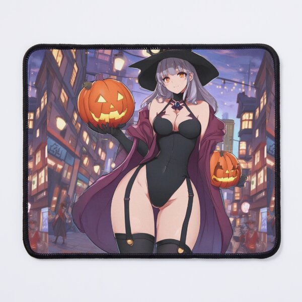 Item preview, Cute anime Witch Holding Pumpkins on Halloween designed and sold by KnottyToons.