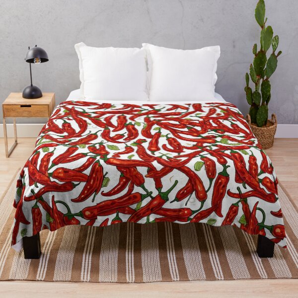 Item preview, Chili Pepper Red Green Pattern Peppers designed and sold by Draculaura2009.