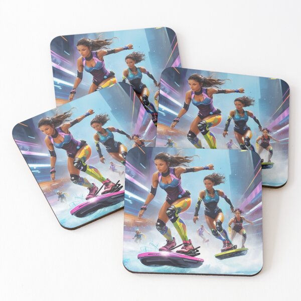 Item preview, Futuristic Urban Hoverboarders designed and sold by KilianSzmid.