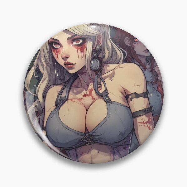 Item preview, Sexy Zombie Anime Babe With Huge Tits  designed and sold by KnottyToons.