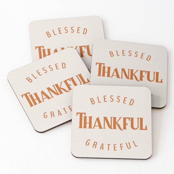 Item preview, Thankful - Blessed - Grateful Daily Mantra designed and sold by BrightGifts.
