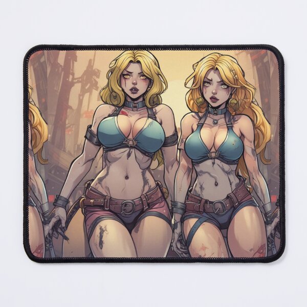 Item preview, Sexy Zombie Anime Twins With Huge Tits designed and sold by KnottyToons.