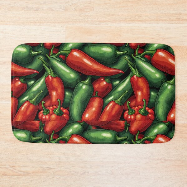 Artikelvorschau, Chili Pepper Rot Grün Muster Paprika entworfen und verkauft von Draculaura2009.
