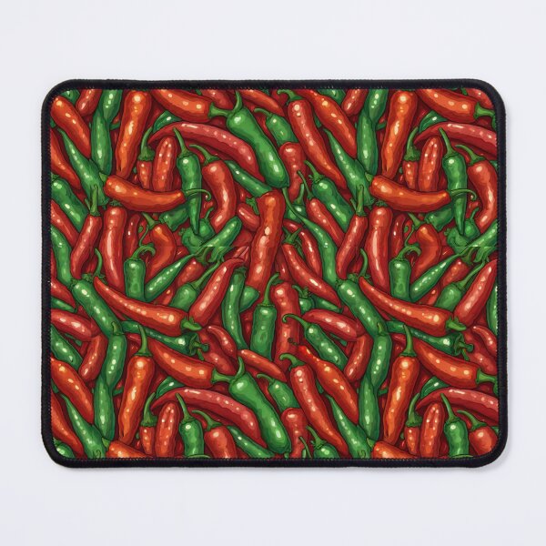 Item preview, Chili Pepper Red Green Pattern Peppers designed and sold by Draculaura2009.