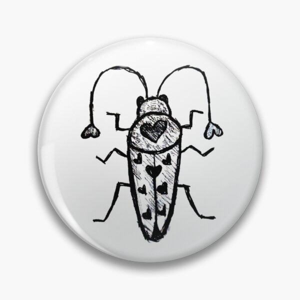 Item preview, Love Bug Grayscale Tattoo Style Bug designed and sold by KayTurtless.
