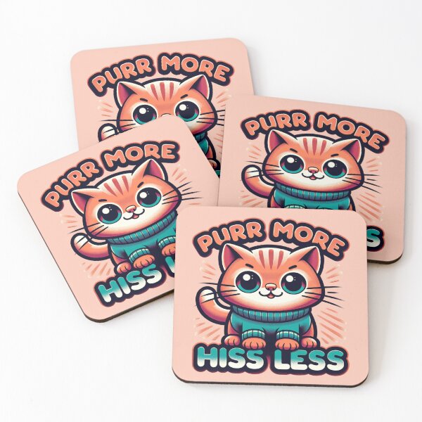 Item preview, Purr More Hiss Less designed and sold by BassHeadMomma.