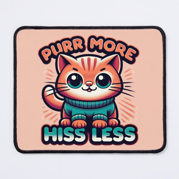 Item preview, Purr More Hiss Less designed and sold by BassHeadMomma.