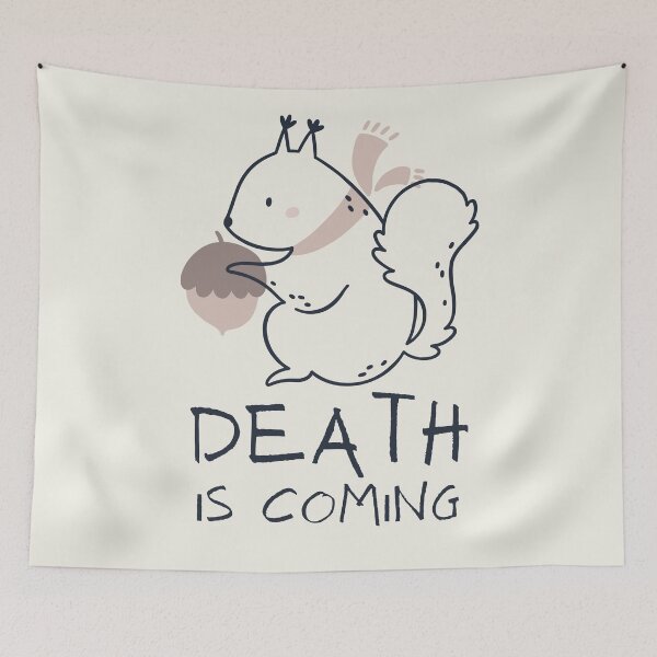 Item preview, Death is Coming. Playful Humor, Cute and Edgy, Go to Hell, Yamikawaii, Cute But Feisty designed and sold by Anna Halasek.