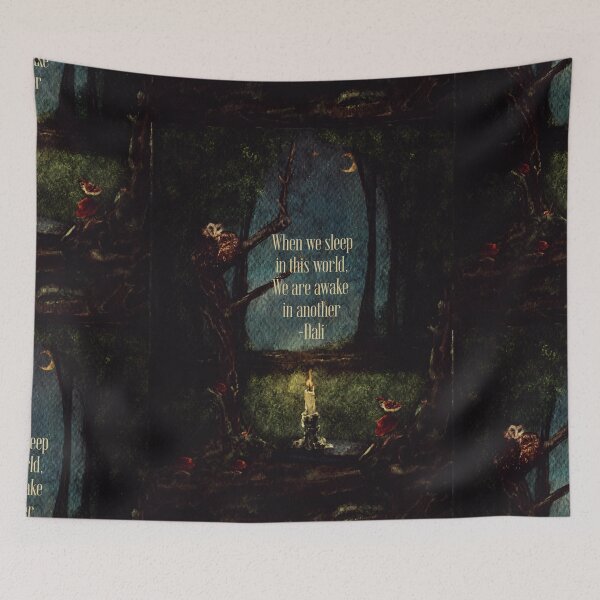 Item preview, Romantic Art Forestcore witchy watercolor Aesthetic Quote Salvador Dali  designed and sold by Monica Laipple.