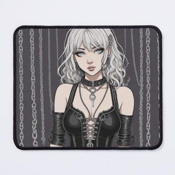 Item preview, Cute Anime Goth Chick in Chains designed and sold by KnottyToons.