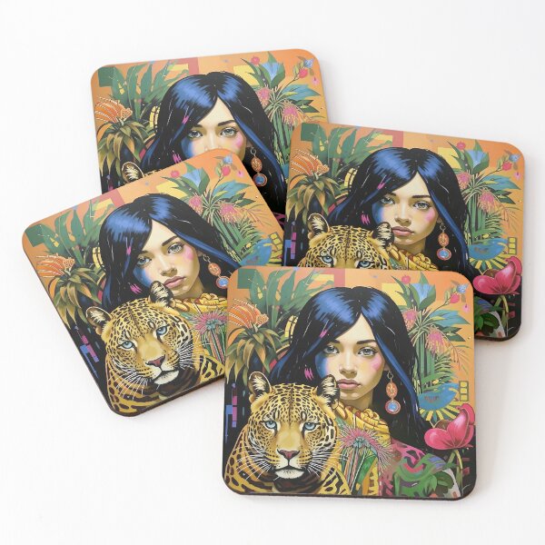 Item preview, A woman and a leopard. designed and sold by Natalia-Vlad.