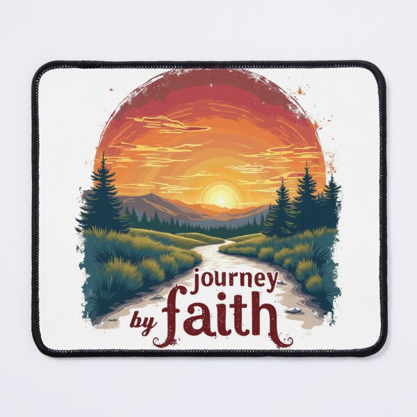 Item preview, Journey by Faith, Winding Path, Sunset Art designed and sold by Faithloveshop.