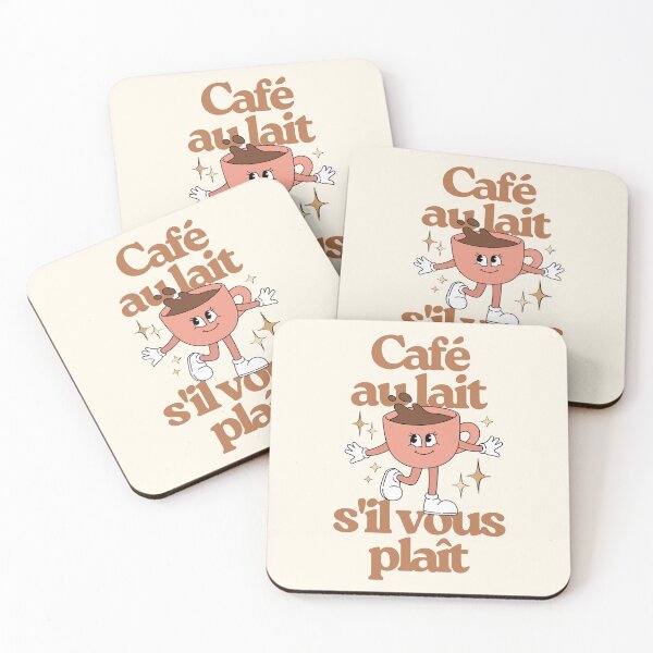 Item preview, Coffee Lover French "Café au lait, s'il vous plaît" (A coffee with milk please) Retro designed and sold by TheLoveShop.