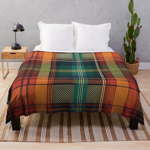 Item preview, Orange Green Autumn Fall Plaid Design designed and sold by SeaStarAlex.