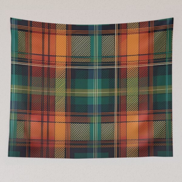 Item preview, Orange Green Autumn Fall Plaid Design designed and sold by SeaStarAlex.