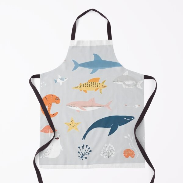 Item preview, Hand-Drawn Flat Design Sea Animals Collection designed and sold by hjian8219.