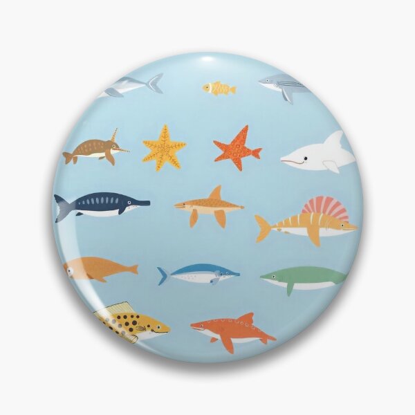 Item preview, Hand-Drawn Flat Design Sea Animals Collection designed and sold by hjian8219.