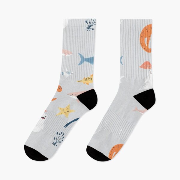 Item preview, Hand-Drawn Flat Design Sea Animals Collection designed and sold by hjian8219.