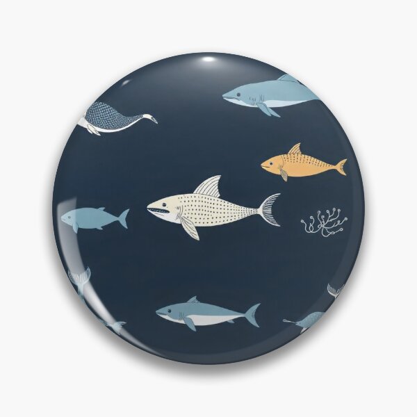 Item preview, Hand-Drawn Flat Design Sea Animals Collection designed and sold by hjian8219.