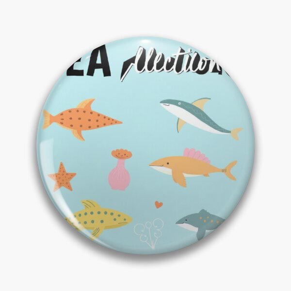 Item preview, Hand-Drawn Flat Design Sea Animals Collection designed and sold by hjian8219.