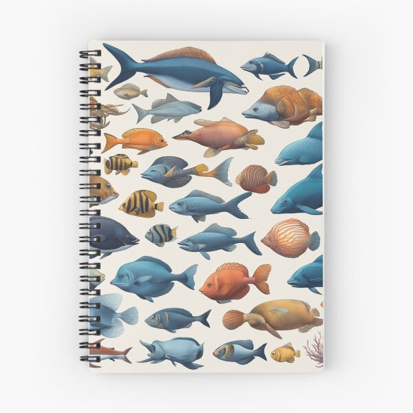 Item preview, Hand-Drawn Flat Design Sea Animals Collection designed and sold by hjian8219.