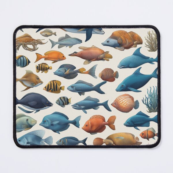 Item preview, Hand-Drawn Flat Design Sea Animals Collection designed and sold by hjian8219.