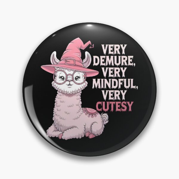 Item preview, very demure very mindful very cutesy llama designed and sold by GogoGrove.