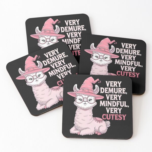 Item preview, very demure very mindful very cutesy llama designed and sold by GogoGrove.