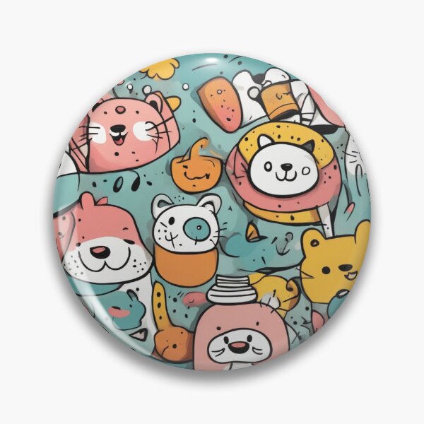 Item preview,  Hand-Drawn Funny Trendy Cartoon Background designed and sold by hjian8219.