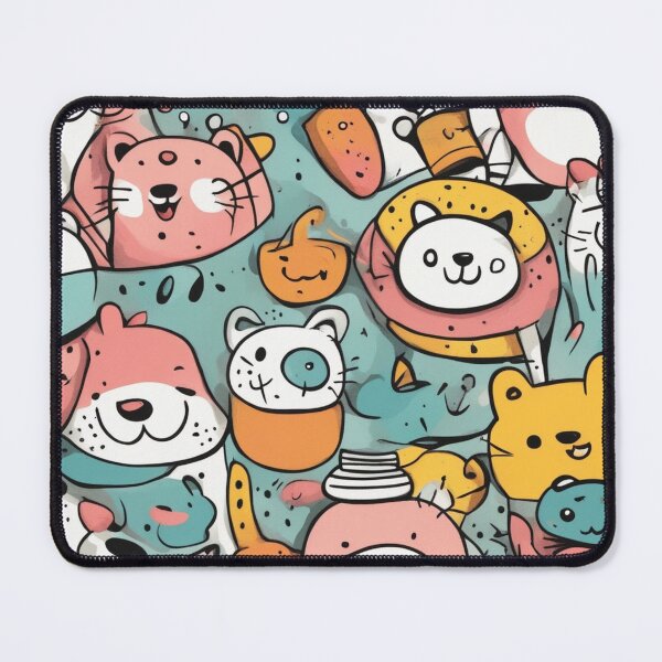 Item preview,  Hand-Drawn Funny Trendy Cartoon Background designed and sold by hjian8219.