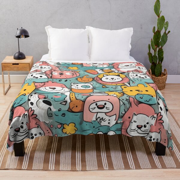 Item preview,  Hand-Drawn Funny Trendy Cartoon Background designed and sold by hjian8219.