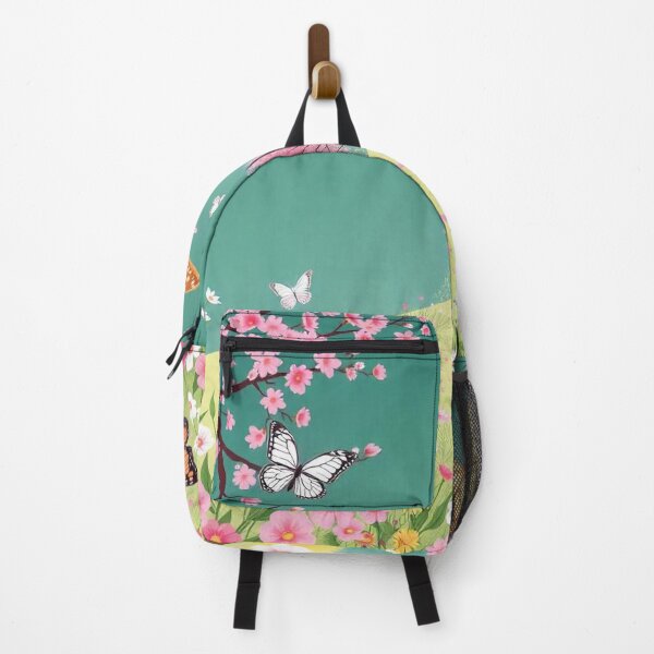 Item preview, Spring Season Background with Flowers, Trees, and Butterflies - Vector Illustration designed and sold by hjian8219.