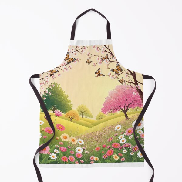 Item preview, Spring Season Background with Flowers, Trees, and Butterflies - Vector Illustration designed and sold by hjian8219.