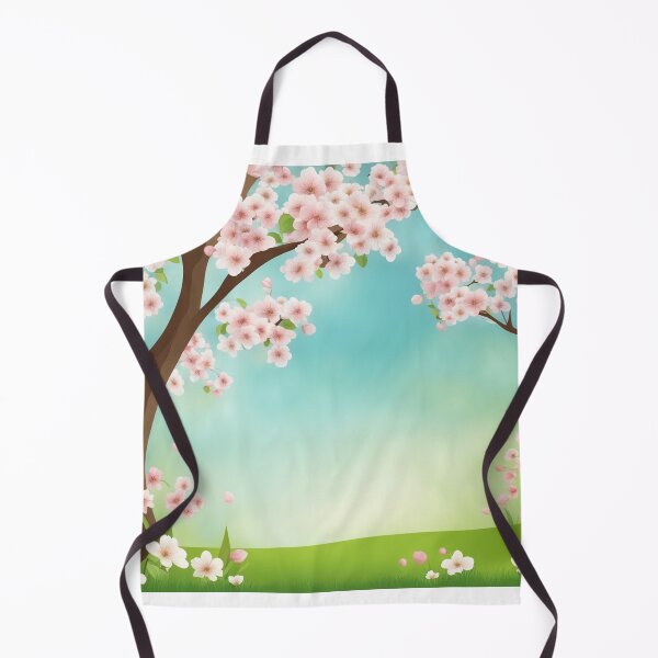 Item preview, Spring Season Background with Flowers, Trees, and Butterflies - Vector Illustration designed and sold by hjian8219.