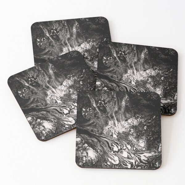 Item preview, Abstarct Acrylic Pattern  "Black and White Swirls" designed and sold by Zodiacprint.