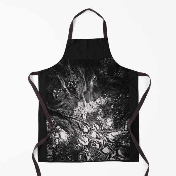 Item preview, Abstarct Acrylic Pattern "Black and White Swirls" designed and sold by Zodiacprint.