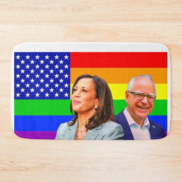 Artikelvorschau, Kamala Harris und Tim Walz Gay Flag entworfen und verkauft von xBLACKSTAR.