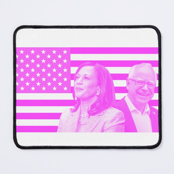 Artikelvorschau, KAMALA HARRIS UND TIM WALZ PINK entworfen und verkauft von xBLACKSTAR.