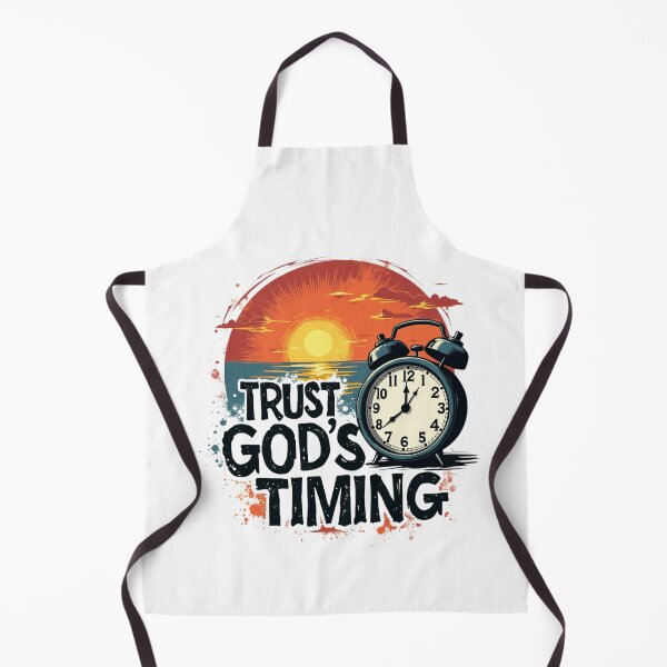 Item preview, Trust God's Timing, Clock, Sunset Art designed and sold by Faithloveshop.