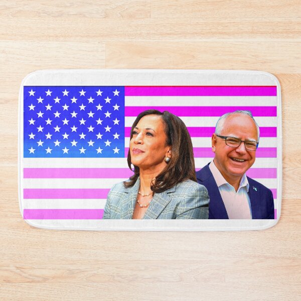Item preview, KAMALA HARRIS Y TIM WALZ AMÉRICA ROSA designed and sold by xBLACKSTAR.