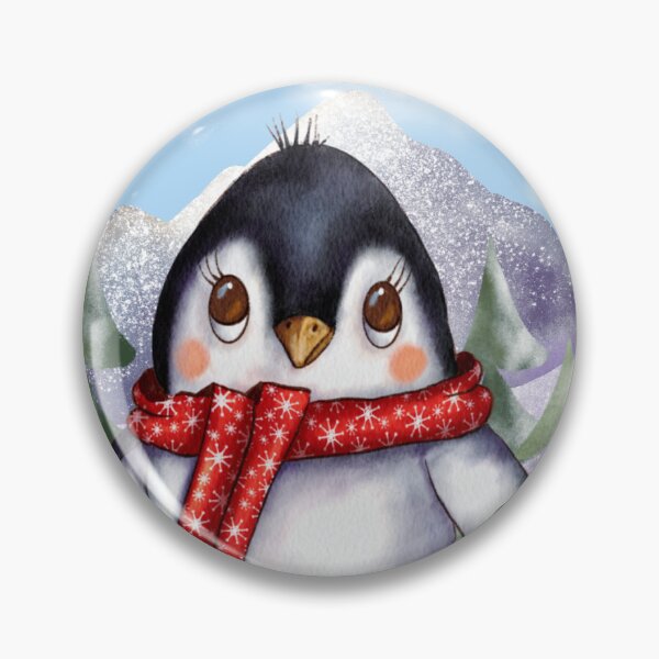 Item preview, Whimsical penguin holding a sting of Christmas lights designed and sold by JanetMGraham.
