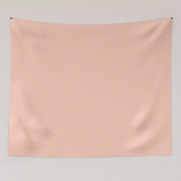 Item preview, Japanese Triforce Windmill Hash Stripe Lines Pattern Peach designed and sold by EvergreenMotifs.