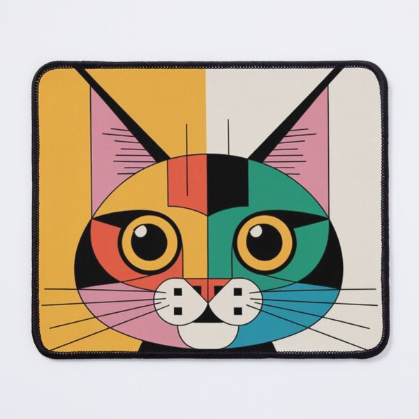 Item preview, Cubism Cat in Vibrant Style. designed and sold by fulldreamer2021.