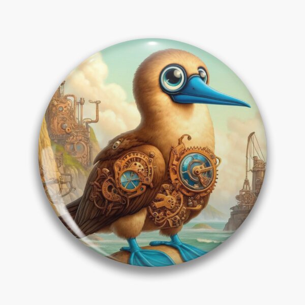 Item preview, Steampunk Blue-Footed Booby Bird designed and sold by Sillytoe.