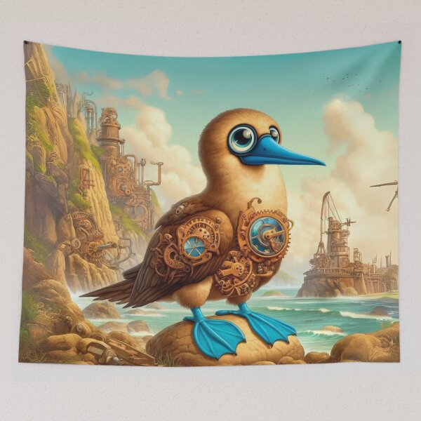 Item preview, Steampunk Blue-Footed Booby Bird designed and sold by Sillytoe.